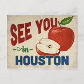 ヒューストンテキサス州アップルヴィンテージトラベル ポストカード (正面)