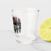 ヒューストンテキサス州イングラフィティ ショットグラス (右)