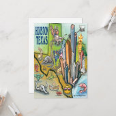 ヒューストンテキサス州カード カード (正面/裏面インサイチュ)