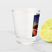 ヒューストンテキサス州シティスカイライン ショットグラス (左)