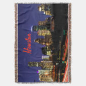 ヒューストンテキサス州シティスカイライン スローブランケット (正面縦)