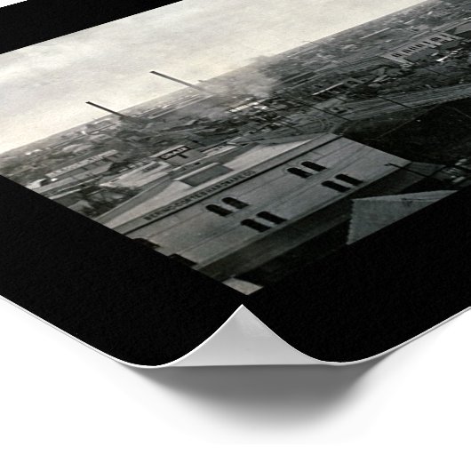 ヒューストンテキサス州スカイライン写真1909 ポスター (角)