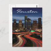 ヒューストンテキサス州ナイトハガキ ポストカード (正面/裏面)