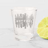 ヒューストンテキサス州ブラックインク ショットグラス (裏面)