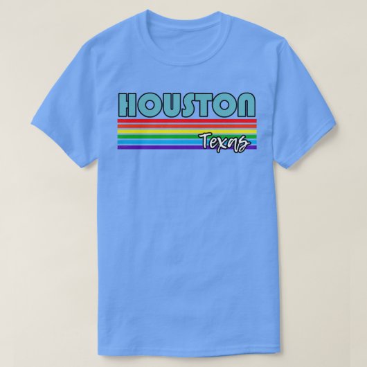ヒューストンテキサス州プライドヒューストンLGBTギフトLGBTQスーポ Tシャツ (デザイン正面)