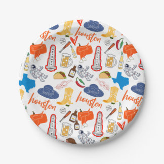 ヒューストンテキサス州プレート ペーパープレート