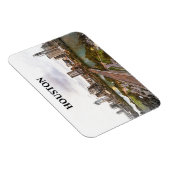 ヒューストンテキサス州ヴィンテージトラベルシティウォーターカラー マグネット (右側)