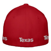 ヒューストンテキサス州刺繍ハット 刺繍入りキャップ (裏面)