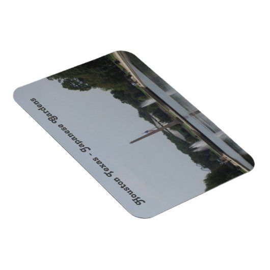 ヒューストンテキサス州日本の – ガーデン – フレキシブル写真 マグネット (右側)