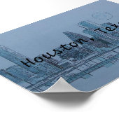 ヒューストンテキサス州 ポスター (角)