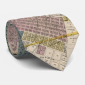 ヒューストンテキサス州(1895年)のヴィンテージの地図 ネクタイ (ロール)