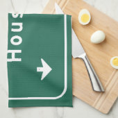 ヒューストンテキサス州txの州間幹線道路の高速道路の道: キッチンタオル (四つ折り)