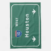 ヒューストンテキサス州txの州間幹線道路の高速道路の道: キッチンタオル (縦)