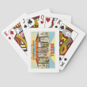 ヒューストンテキサス州TX古いヴィンテージ旅行記念品 トランプ (裏面)