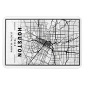 ヒューストンテキサス州USAシティトラベルシティマップ マグネット (横)