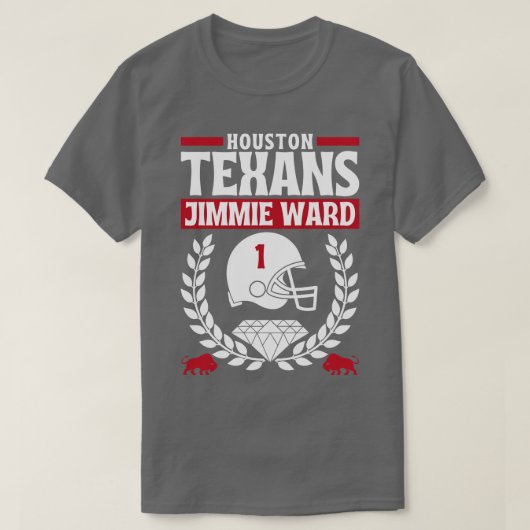 ヒューストンテキサンスジミー区1版 Tシャツ (デザイン正面)