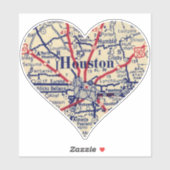 ヒューストンヴィンテージ1948の地図 シール (シート)