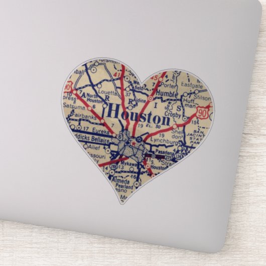 ヒューストンヴィンテージ1948の地図 シール (詳細)