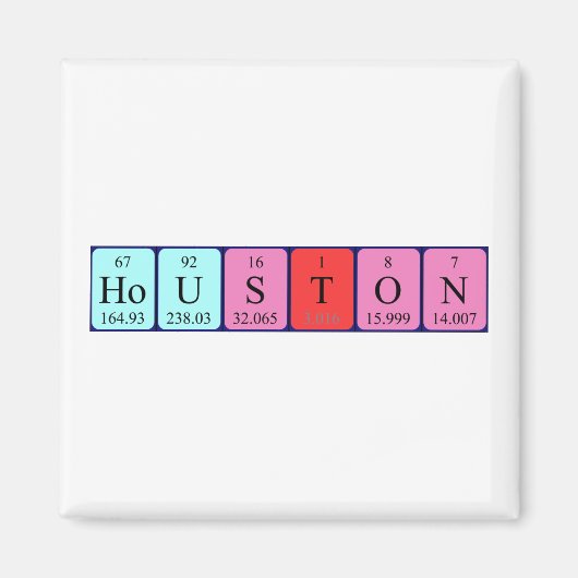 ヒューストン周期表名磁石 マグネット (正面)