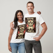 ヒューストン問題おもしろい猫 Tシャツ (ユニセックス)
