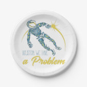 ヒューストン問題がある ペーパープレート (正面)