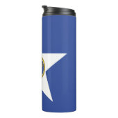 ヒューストン国旗を持つサーマルタンブラー タンブラー (回転右)