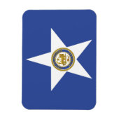 ヒューストン国旗を持つフレキシブルなフォトマグネット マグネット (縦)