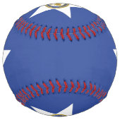 ヒューストン国旗を持つ愛国的なソフトボール ソフトボール (正面)