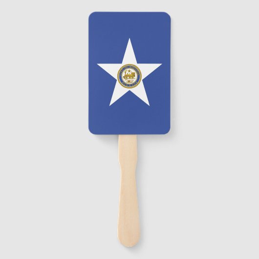 ヒューストン国旗を掲げたハンドファンのセット ハンドファン (裏面)