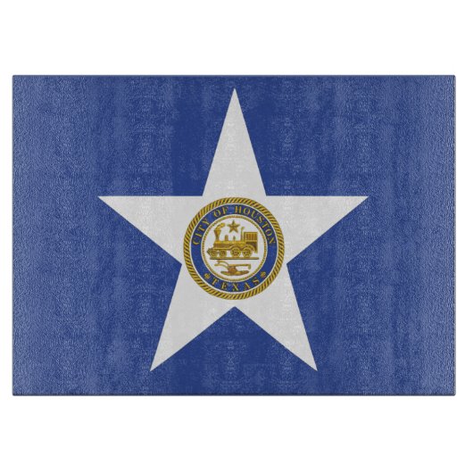 ヒューストン国旗を掲げた愛国的な裁断ボード カッティングボード (正面)