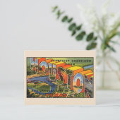 ヒューストン大文字葉書からの挨拶 ポストカード (スタンド正面)