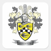 ヒューストン家紋コートオブアームズ スクエアシール (正面)