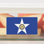 ヒューストン市旗と愛国的なラベル ラベル (貼付)