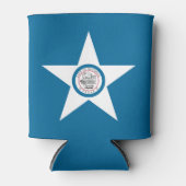 ヒューストン市旗テキサス州クーラーボックス 缶クーラー (正面)