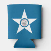 ヒューストン市旗テキサス州クーラーボックス 缶クーラー (裏面)