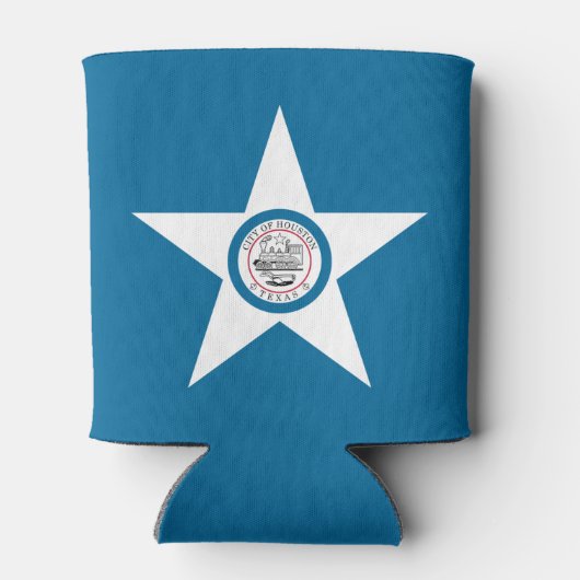 ヒューストン市旗テキサス州クーラーボックス 缶クーラー (裏面)