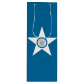 ヒューストン市旗テキサス州ワイン抱き枕 ワインギフトバッグ (正面)