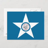 ヒューストン市旗、テキサス州はがき ポストカード (正面/裏面)