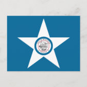 ヒューストン市旗、テキサス州はがき ポストカード (正面)