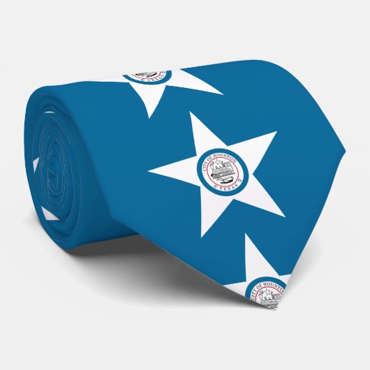 ヒューストン市旗、テキサス州ネックタイ ネクタイ (ロール)