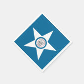 ヒューストン市旗、テキサス州・ナプキンス スタンダードカクテルナプキン (角)