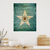 ヒューストン市旗 ポスター (キッチン)