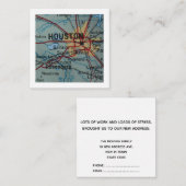 ヒューストン引っ越しました新しいアドレスカード エンクロージャーカード (正面/裏面)