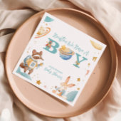 ヒューストン我々は男の子の宇宙を持っている スタンダードカクテルナプキン