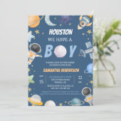 ヒューストン男の子のシャワーを浴びる 招待状 (スタンド正面)