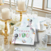 ヒューストン私たちは女の子のシャワー宇宙宇宙飛行士がいる サンキューカード