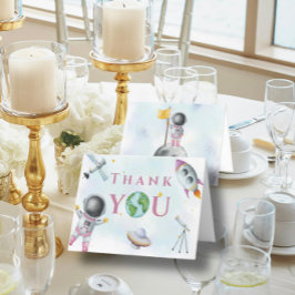 ヒューストン私たちは女の子のシャワー宇宙宇宙飛行士がいる サンキューカード