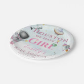 ヒューストン私たちは女の子のシャワー宇宙宇宙飛行士がいる ペーパープレート (アングル)