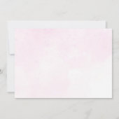 ヒューストン私たちは女の子の宇宙の赤ちゃんシャワーを持っている 招待状 (裏面)