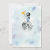 ヒューストン私たちは男の子のシャワー宇宙宇宙飛行士を持っている 招待状 (裏面)